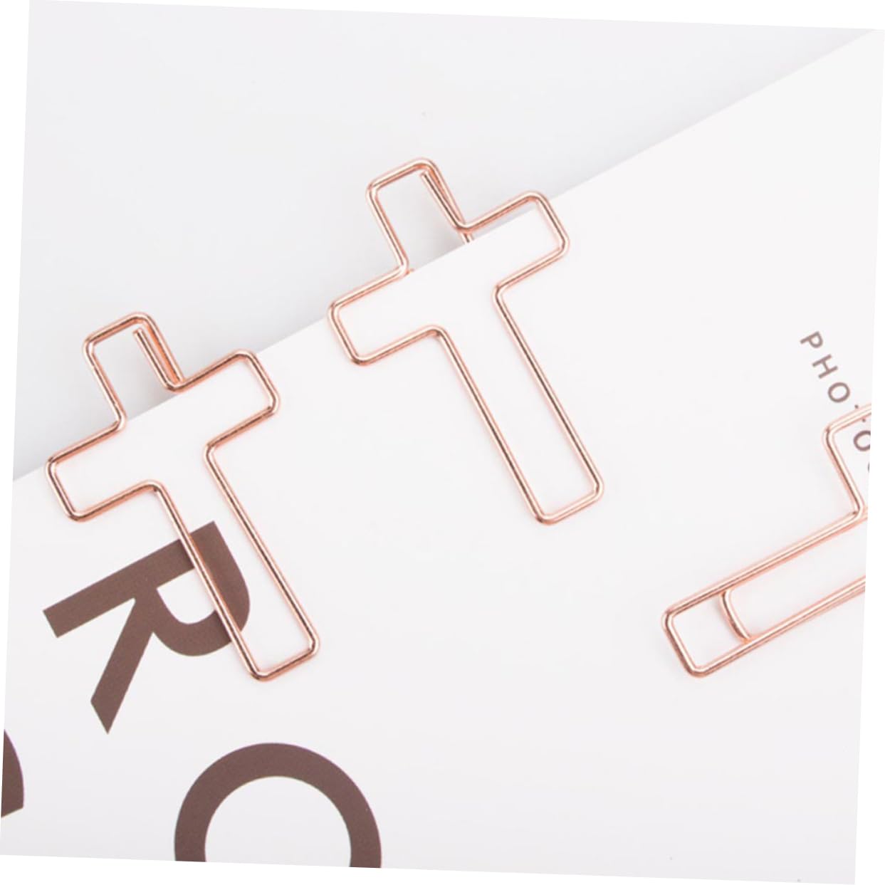 Uonlytech 10pezzi Graffette Metalliche Forma Di Croce Fermagli Per Documenti e Lettere Piccole Graffette Per Ufficio Grandi Per Raccoglitori e Quaderni