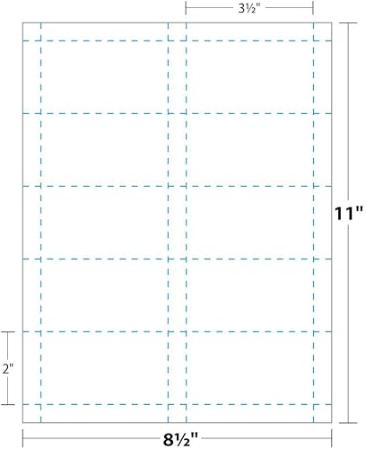 10 hojas magnéticas para tarjetas de visita imprimibles por inyección de tinta. Tarjetas precortadas. 100 tarjetas en total