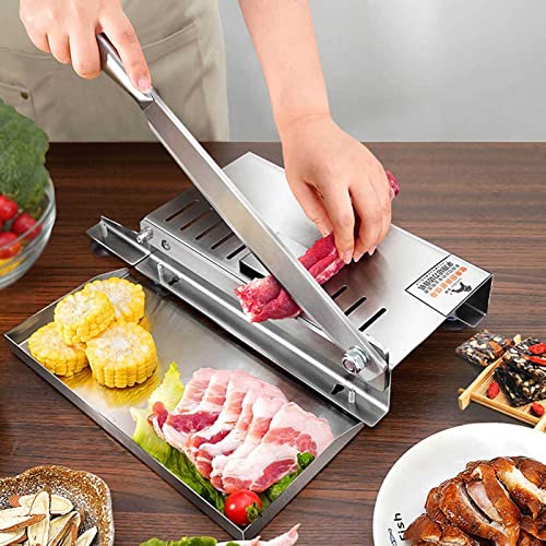 Manual Frozen Beef Mutton Ribs Chicken Chopper Bone Cutter,Stainless Steel Ribs Cleaver Vegetable Cutting Machine,for Home Kitchen Use Commercial - Image 4