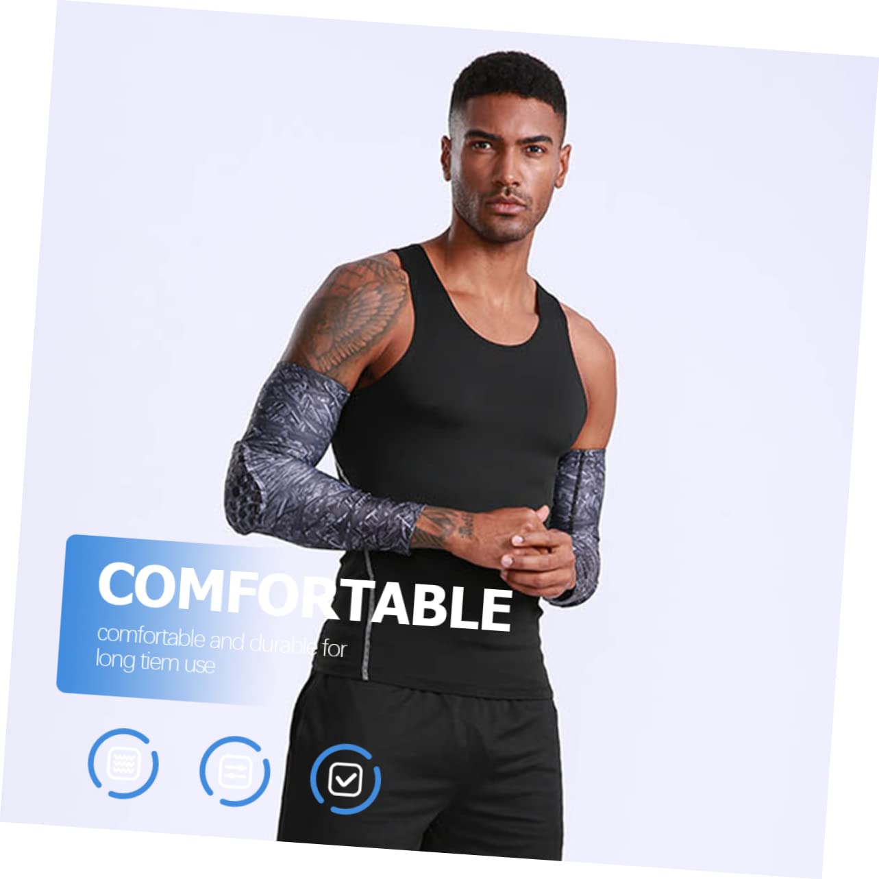 GRIRIW 2Pcs Shockproof Elbow Pads Arm Protectors Breathable Sports Sleeves for Basketball Football Cycling Running Motorcycle Elastic Comfortable Fit for Outdoor