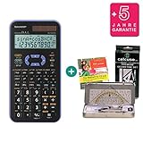  Sharp EL-520XG Violet + Set de géométrie + CD d\'apprentissage (en Allemand) + Garantie étendue