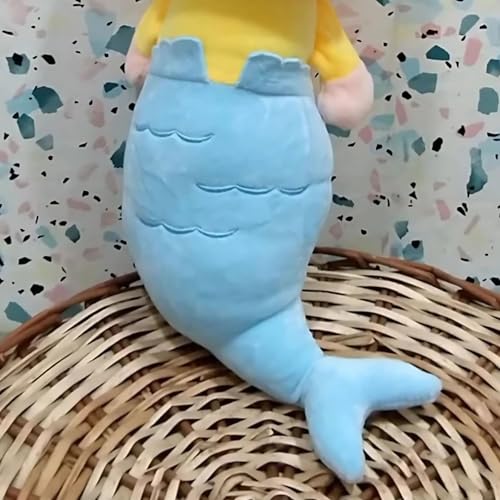 Image of Tickles Mermaid Doll Soft Stuffed Plush Toy for Kids Boys & Girls Birthday Gift (Color: Blue Size: 50 cm)