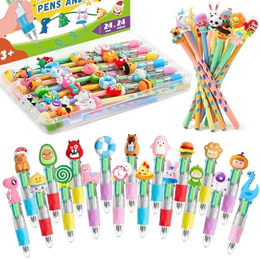 TicKiddos 48 Boligrafo Multicolor 4 en 1: 24 Boligrafo Multicolor+24 Lápices, Regalos Cumpleaños Niños Colegio, Detalles Cumpleaños Niños, Bolígrafos Divertidos para Fiestas Infantiles | Ya disponible en tu tienda friki favorita! En mundofriki.es! TicKiddos 48 Boligrafo Multicolor 4 en 1: 24 Boligrafo Multicolor+24 Lápices, Regalos Cumpleaños Niños Colegio, Detalles Cumpleaños Niños, Bolígrafos Divertidos para Fiestas Infantiles | Ya disponible en tu tienda friki favorita! En mundofriki.es!