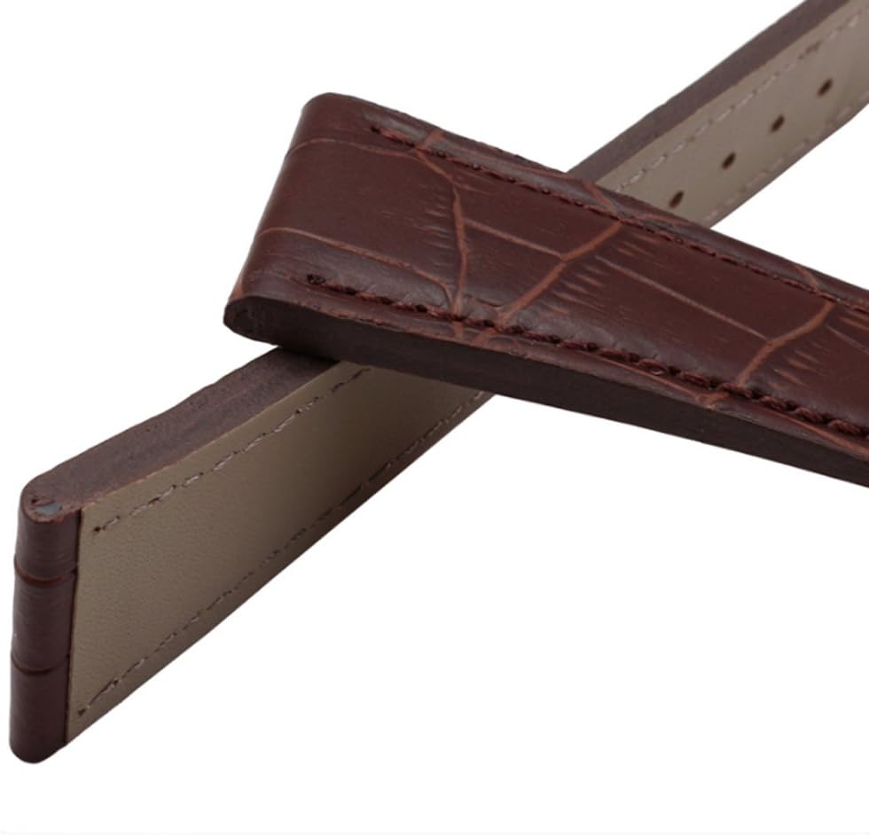 [Richie Strap] 腕時計ベルト 腕時計バンド 替えストラップ 社外品 汎用レザーベルト 革ベルト 取付幅25mm 適用: