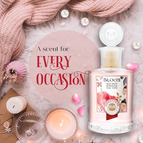 Image of Monotheme Venezia Classic Collection Bloom EDT Liquid Perfume For Women, Long Lasting Luxury Fragrance With Notes Of Floral & Citrus - Gift For Women, 100ml