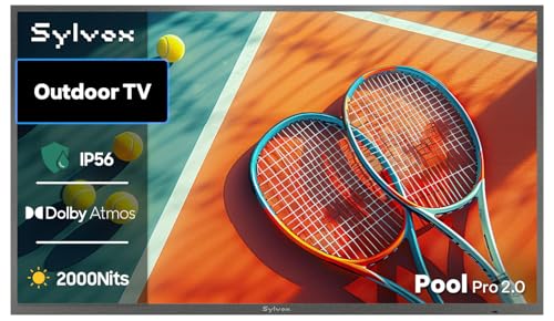 SYLVOX Outdoor TV, 55-inch Waterproof Smart TV,...