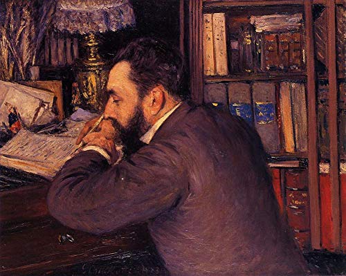 Peintures Gustave Caillebotte Portrait d'Henri Cordier : tableau huile sur toile de maître