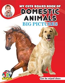 Hardcover My Cute Board Book of Domestic Animals Book