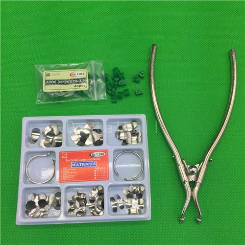 3nh Dentist Forceps Matrix Band Forming Clip +40Pcs AddOn Wedge+100Pcs