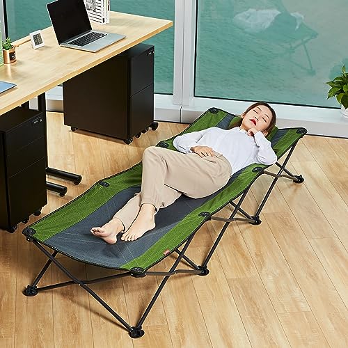 Yolafe Folding Sleeping Camping Cot For Adults Travel Portable Foldable Bed For Kids Heavy Duty Beach Lounge Chairs For Outdoor #TOP7