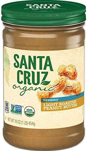 Santa Cruz Organic Creamy Light Roasted, Peanut Butter, 16 Oz