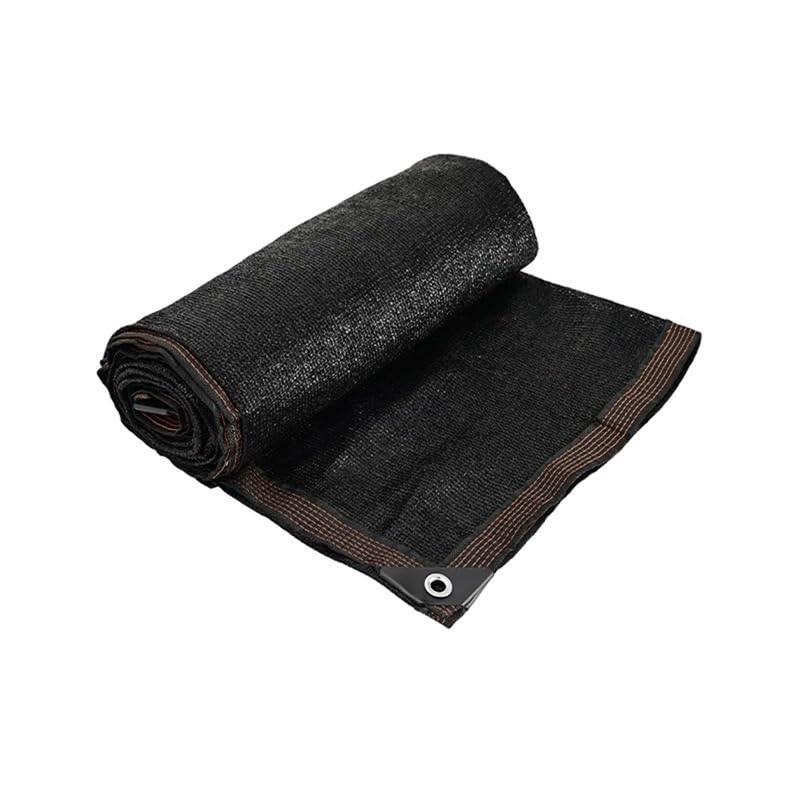 Sonnensegel Schwarzes Schattentuch, Anti-UV-Sonnenschutznetz, Gartenpflanzen-Schattenabdeckung, 6-polige Überdachung for den Außenbereich, Schwimmbad-Pergola mit Ösen-Clip für Terrasse Camping(3x5M)