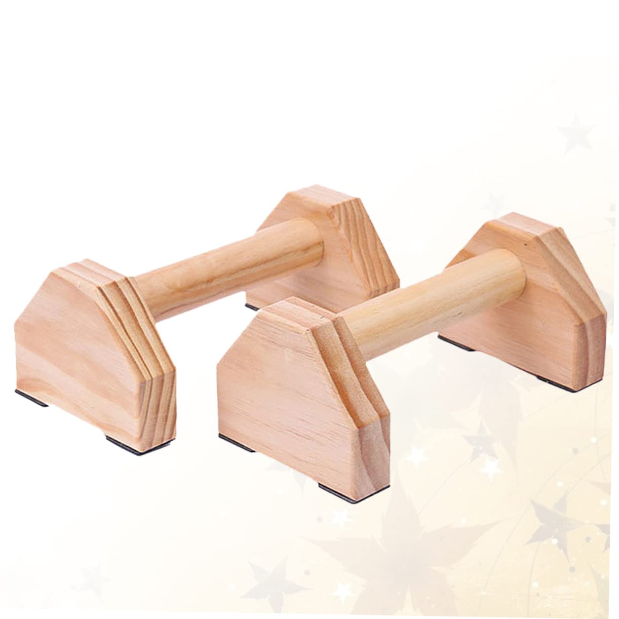 Abaodam 1Pair Solid Wood Bracket Fitness Equipment for Strength Training Calisthenics Durable Slip Design for Home Workouts of Frames