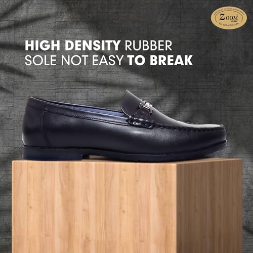 Image of Zoom Shoes Leather Shoes for Men | Super Comfortable with Cushioned Insole Formal /Loafer Shoes for Adult A-11201