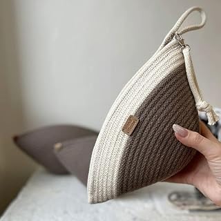 طقم قواعد أكواب وحامل ومنظم 15 سم مصنوع يدويا بنمط بوهيمي عصري