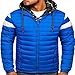 Produktbild KXZD Herren Daunenjacke, Winter Einfarbig Mit Kapuzenjacke Warm leicht Reißverschluss Jacke Baumwolljacke männer Outdoorjacke übergangsjacken Herrenjacke,wasserdichte Skijacke,Outdoor Hybridjacke