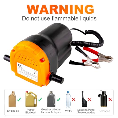 Devvicoo 3rd Generation Oil Extractor Pump, 12V 60W Transfer Pump for Engine Oil of Cars, Motorcycles, and Boats - Thumbnail 2