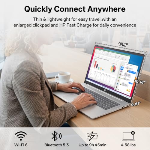 Image of HP Essential 17 inchFHD AMD Ryzen 7 7730U Laptop, 16GB DDR4 + 1TB SSD | 17.3 inch FHD IPS, Full-Size backlit Keyboard, HD Camera with Privacy Shutter, Wi-Fi 6, Bluetooth, Win 11 Home, Silver