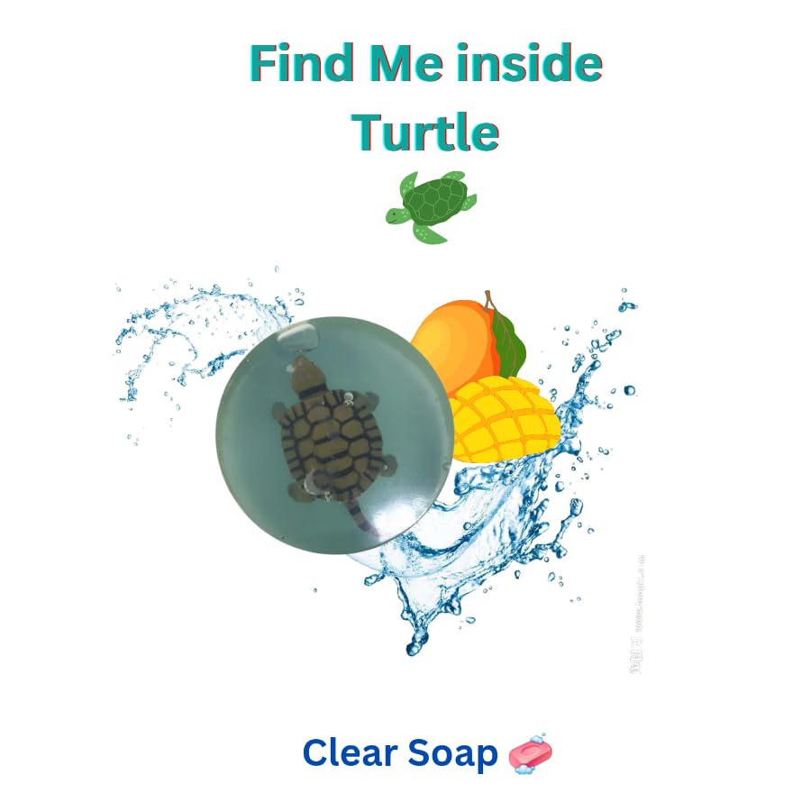 Kids Soap Clear Soap with Toy inside -Party Pack Natural Soap Bar Gift Set, Face Soap or Body Soap (Paraben free chemical free) 4 Ounce Each form a Collection of Turtle Mini Toys (24 Pack) image 4
