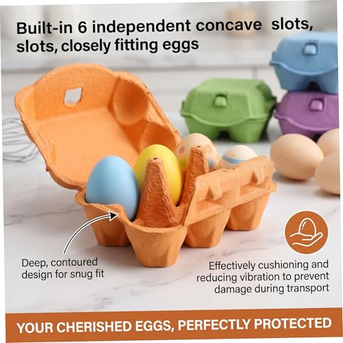 Caja para huevos ecológica que protege tus alimentos de media docena a granel 5