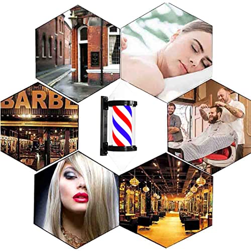 Hop Light Beauty Peluquería LED Giratorio Letrero Lámpara de Pared Exterior Ahorro de energía Caja de luz Impermeable, 2