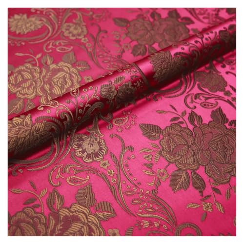 Tissu satin jacquard pour robe cheongsam et création de vêtements