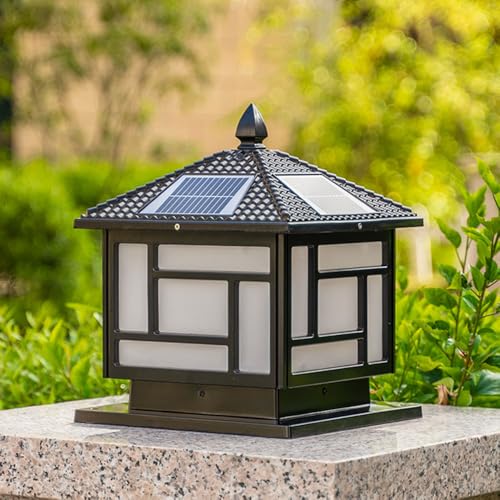 Puerta solar impermeable IP65 con luces de pilares antilluvia 5