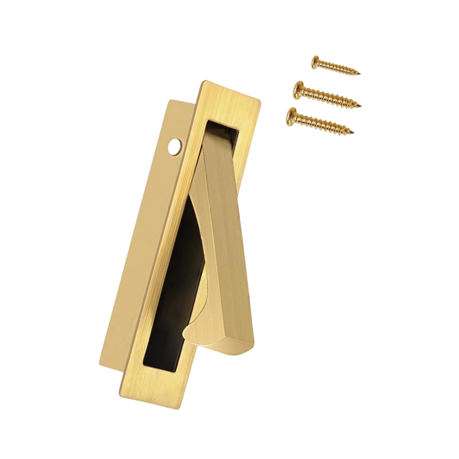 Stainless Steel Sliding Door Handle Cabinet Pull Recessed Finger Flush Pulls for Closet, Sliding, Barn Doors Recessed Handles Concealed Cabinet Pull