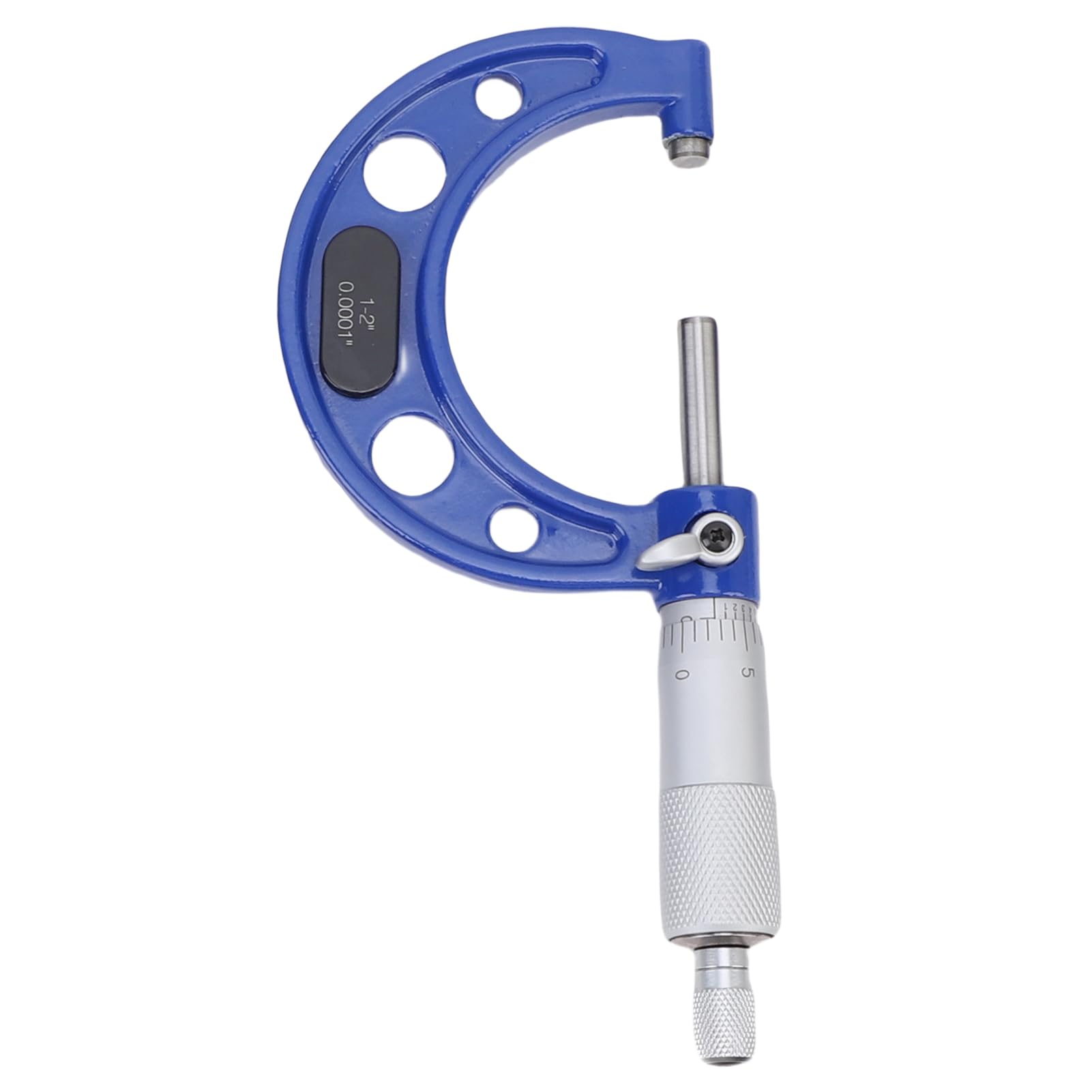 Set Micrometri Esterni, Calibro a Vite e Strumenti di Misura 4 Pezzi da 0-1 1-2 2-3 3-4 Pollici, Graduazione 0,0001 Pollici per Officina e Lavorazioni Meccaniche CNC