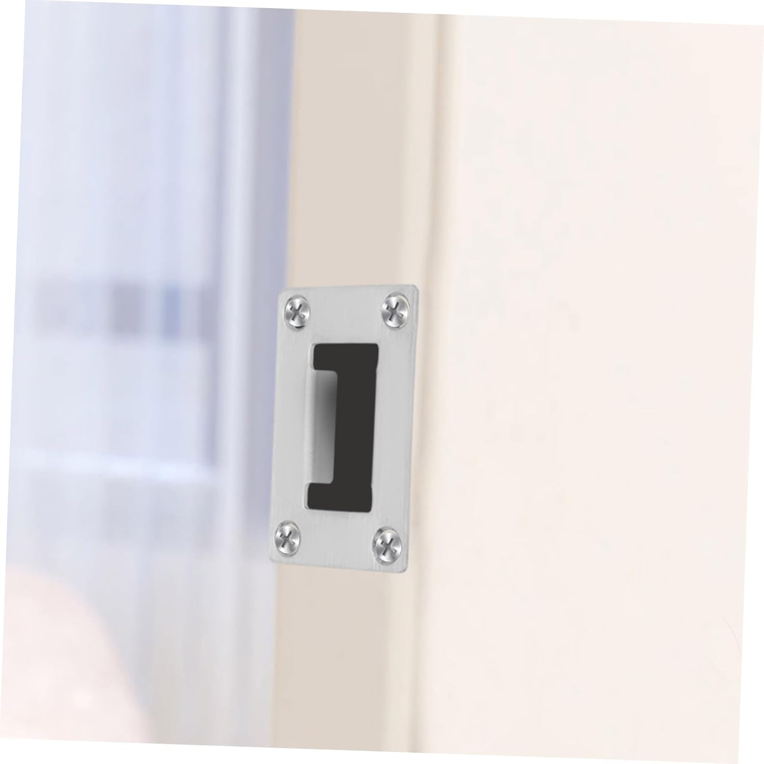 6pcs Stainless Steel Door Reinforcement Plate Door Strike Plate Deadbolt Installation Kit