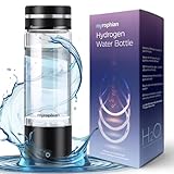 MYROPHIAN Hydrogen Water Bottle Generator - Molecular Water Machine Ionizer Up to 3000 PPB & SPE/PEM Technology, Kangen Smart Water Bottle and Boosted Oxygen