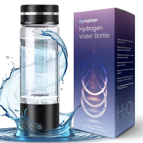 MYROPHIAN Hydrogen Water Bottle Generator - Molecular Water Machine Ionizer