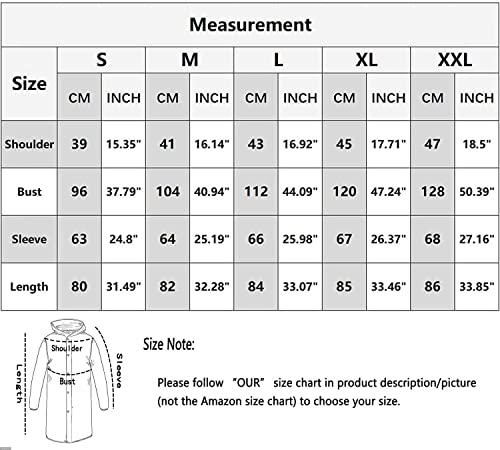 Adiwiid Rain Coat For Women Waterproof With Hood Lightweight Long Rain Jacket Outdoor Trench Windbreaker (M, Light Blue) #TOP6