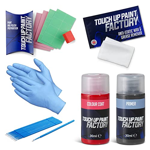 Touch Up Paint Factory - Scratch Repair Kit Compatible With MAZDA Cars With Colour Code: HLSM - HIGHLIGHT SILVER METALLIC Size: Touch Up Paint Kit - Pro (Large) - Computer Matched
