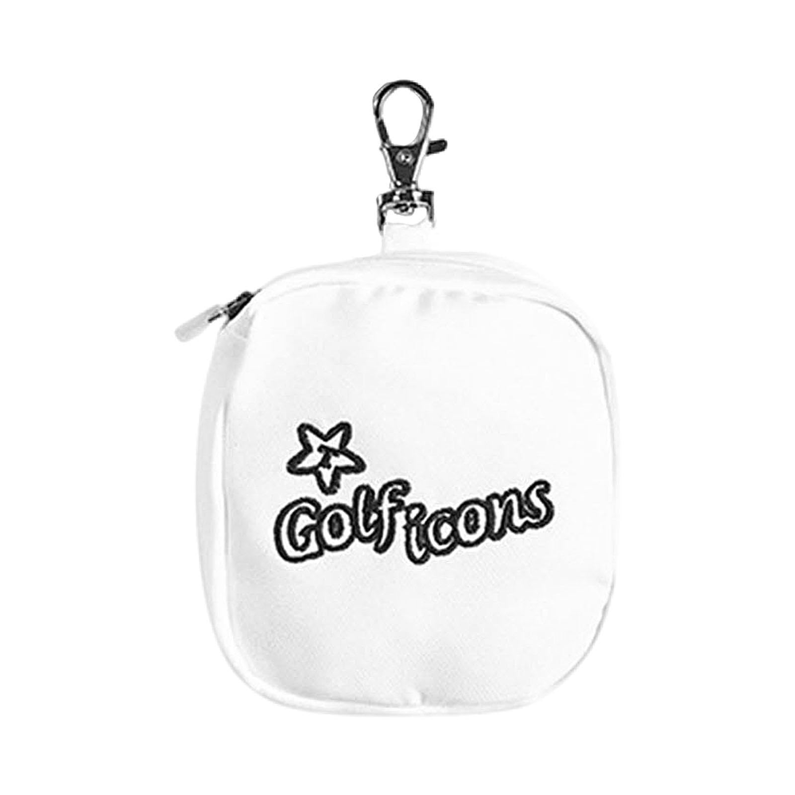 Golf Ball Waist Bag Storage Container Golf Storage Pocket for Sports Outdoor White-image-23
