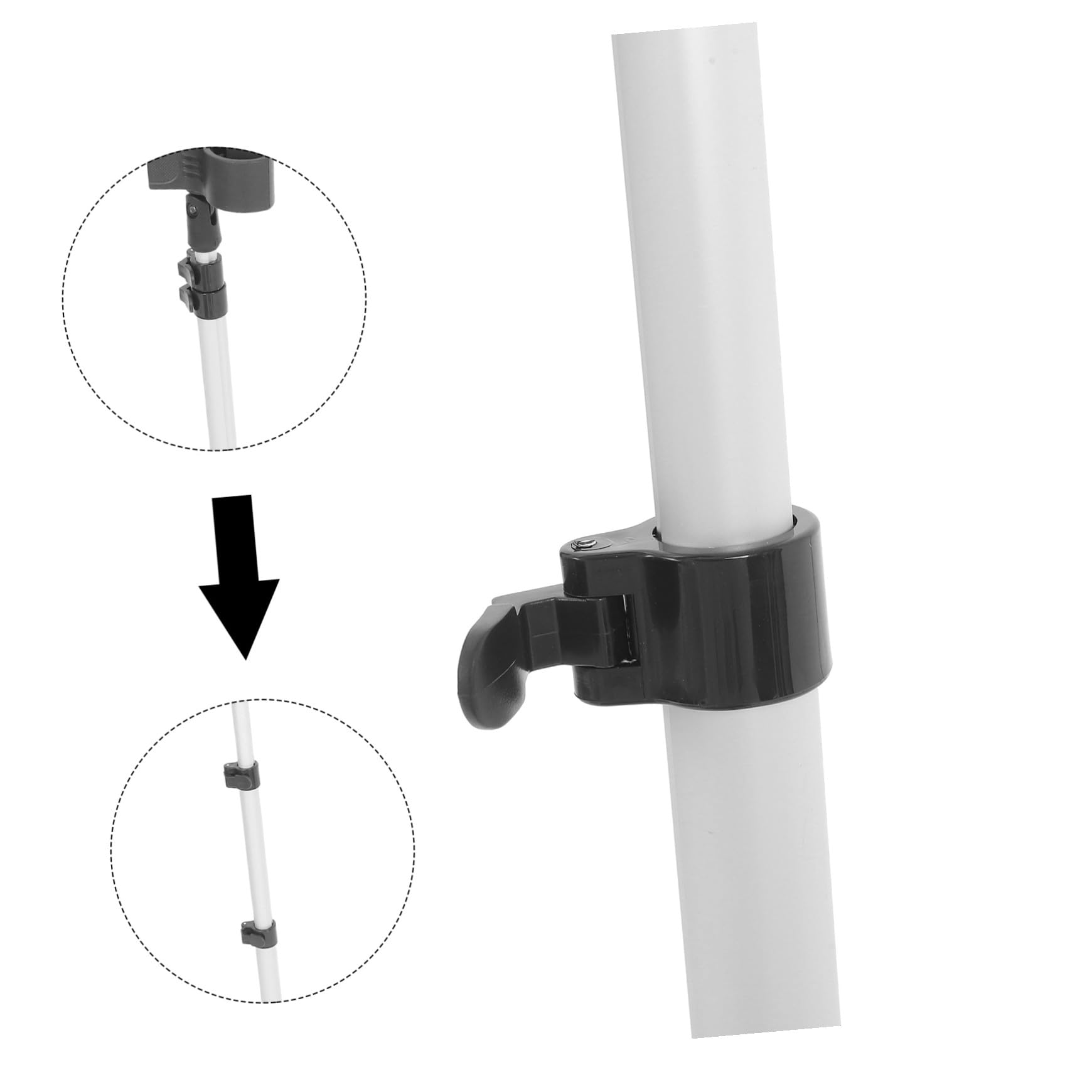 Healeved Haartrocknerständer Verstellbar Faltbar Aluminiumlegierung mit Stabilem Sockel für Zuhause Badezimmer und Mobile Tierpflege