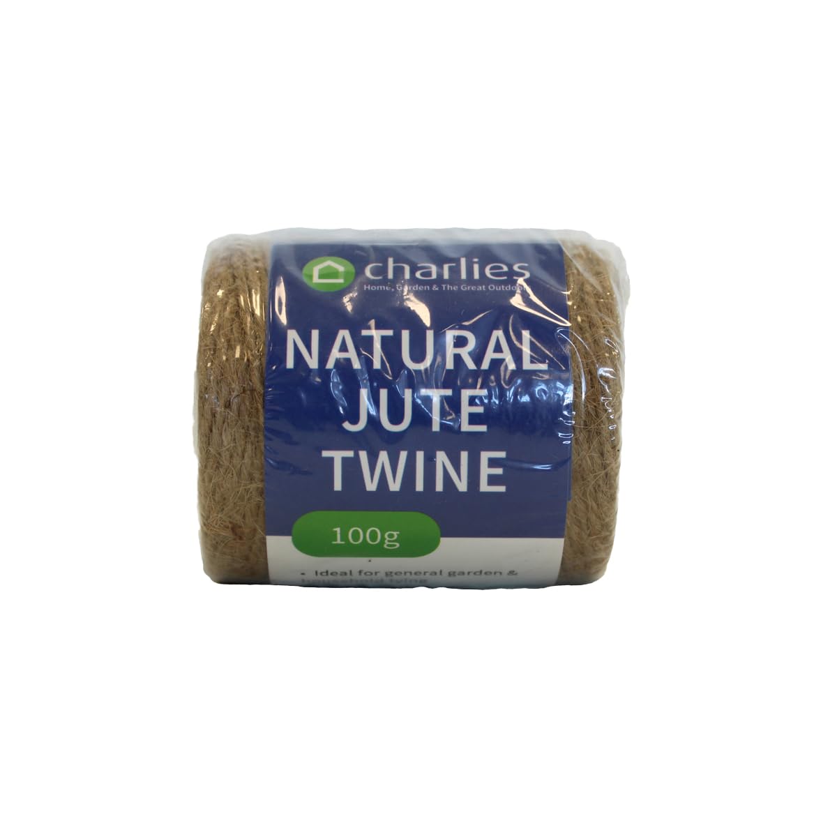 Charlies 100g Natural Brown Biodegradable Jute Twine String, 3 Ply for Gift Wrapping, DIY Crafts, Gardening, Crafting, Christmas Decoration and Floristry