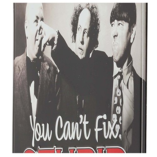 Open Road Brands The Three Stooges You Can't Fix Stupid Metal Sign - Funny Vintage Wall Art For Garage, Workshop Or Man Cave #TOP3