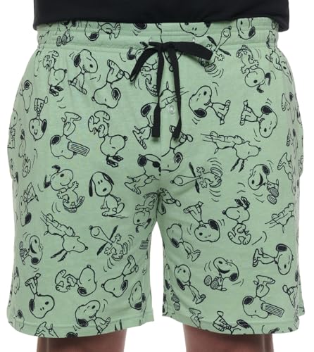 Peanuts Mens Snoopy All Over Print Lounge Pajama Pants or Shorts