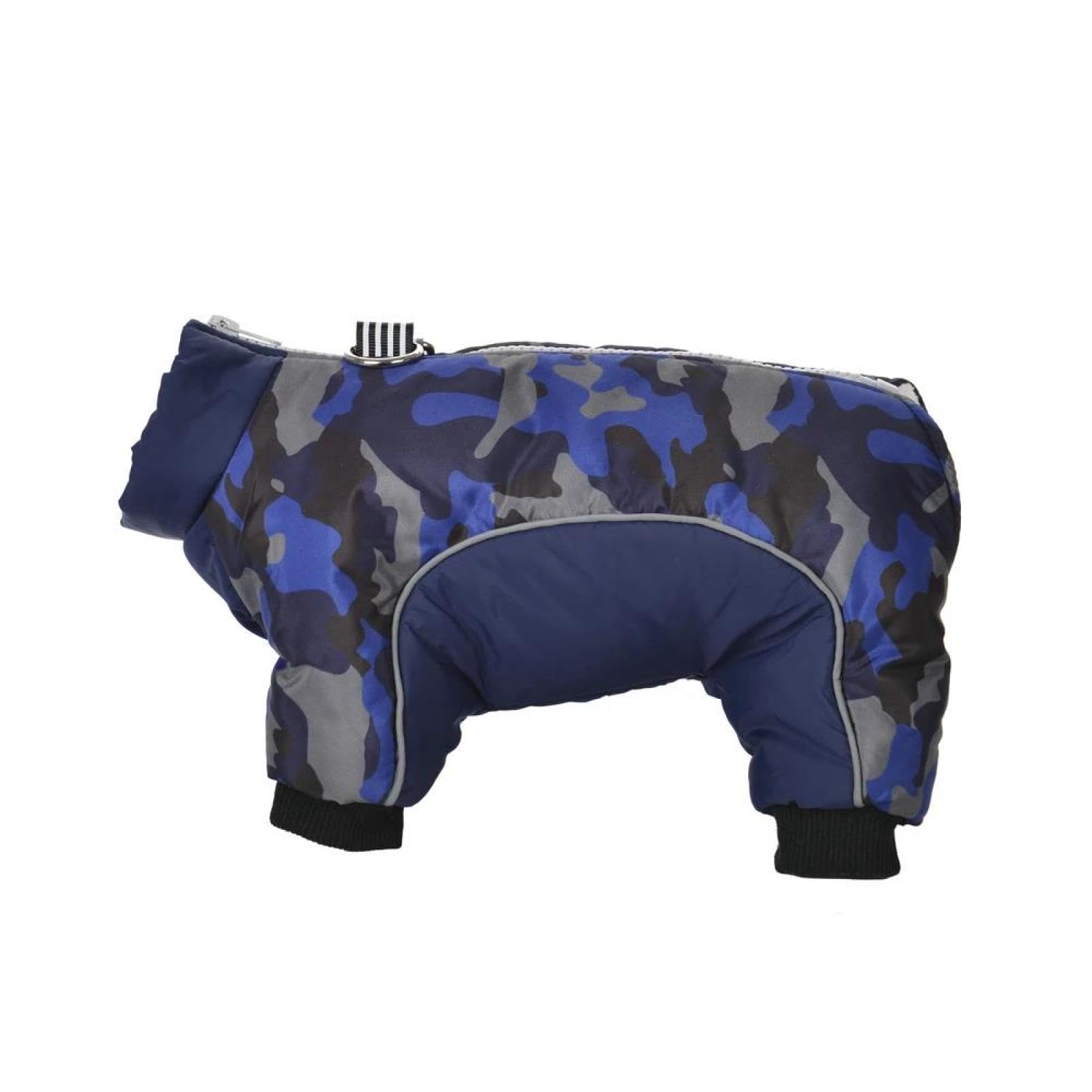Polaire hiver chaude chien fermeture éclair bleu taille 20