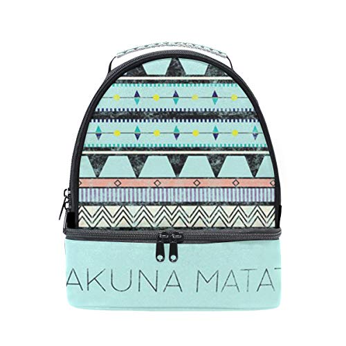 Bolso de almuerzo doble de hombro Hakuna Matata Vintage Cooler correa