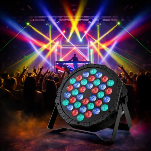 Image of LED Stage PAR Light | Multi-Color RGB DJ Disco Light for Party, Concert, Wedding & Event Lighting | DJ Light | Disco Light | Party Light | (36LED-DJLIGHT)