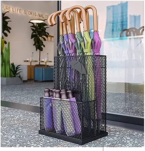 Porte-parapluies compartiment séparé pour modèles longs et courts