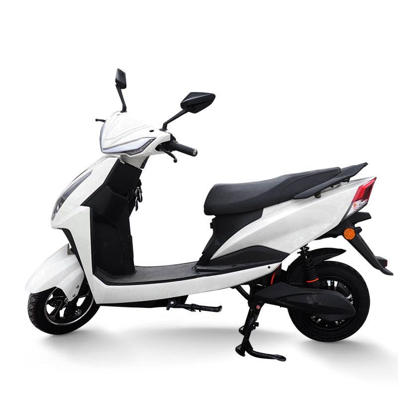 Image of MIOOX 48V30AH Dual Battery ectric Scooter, 110-130 km Range, 45 km /h Speed, Disc & Drum Brakes, LED Headlight, Comfortable Seat, 3-Year Battery Warranty (White)