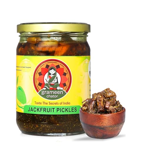 Image of Grameen Chator Jackfruit Pickle - 500g (Pack Of 1) | Authentic Homemade Traditional Achar |No Artificial Preservatives| Authentic Less Oil Achar | Sun Dried - Spicy & Tangy