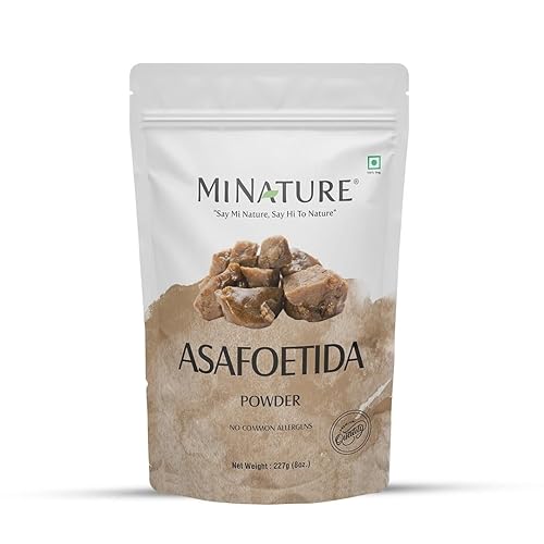 Minature Asafoetida en polvo (bisagra) | Especias indias naturales 227g (8oz)| Polvo Heeng | Auténtico ingrediente de cocina de la India