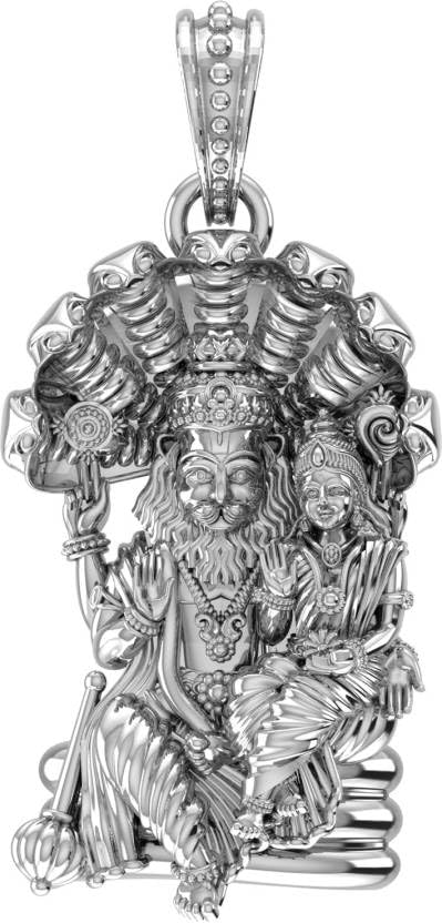 Pendentif Laxmi Narasimha Swamy argent 925 anti ternissement