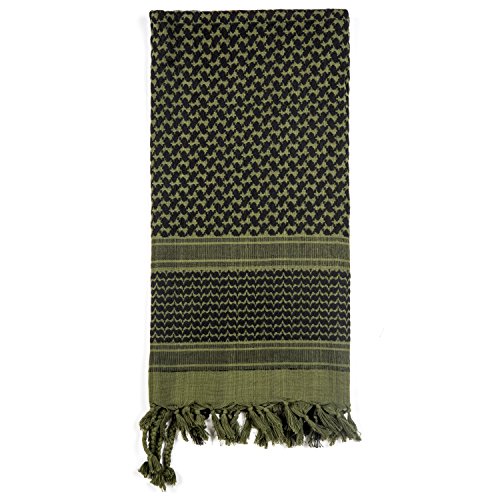 Shemagh Cachecol Lenço Sírio Árabe Keffiyeh Tático Militar Verde Oliva 100% Algodão Original Top