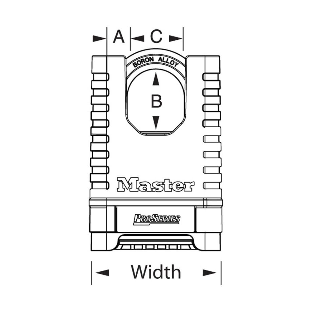 Master Lock Proseries 2 1/5.1 cm kłódka resetowalna