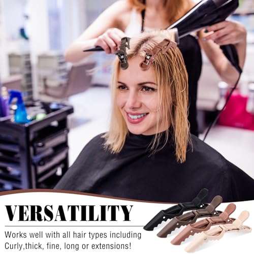 Havawish HAVAWISH-CLIPS-0668 12 Pcs Alligator Clips For Hair Styling Matte Alligator Hair Clips Crocodile Clips Hair Sectioning Clips thumb #3